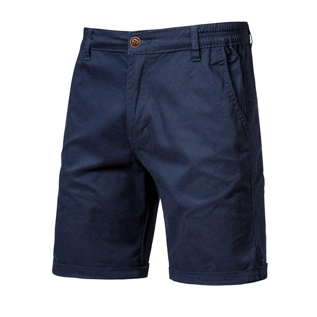 Casual Business Social Elastic Waist Men Shorts Navy Pants - Tophatter Daily Deals