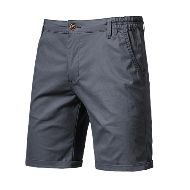 Casual Business Social Elastic Waist Men Shorts DarkGrey Pants - Tophatter Daily Deals