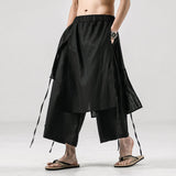 Casual Cotton Fabric Drop Crotch Gothic Punk Style Pants Pants - Tophatter Daily Deals