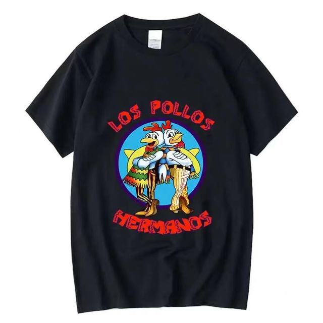 Casual Cotton Funny Chicken Brothers T Shirt Black Tee - Tophatter Daily Deals