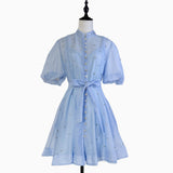 Casual Crystal Beading Short Formal Dress Blue Mini Dresses - Tophatter Daily Deals