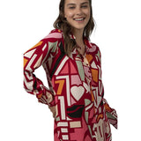 Casual Long Sleeve Button Down Shirts Tops Women's Tops - Tophatter Daily Deals