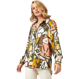 Casual Long Sleeve Button Down Shirts Tops Women's Tops - Tophatter Daily Deals