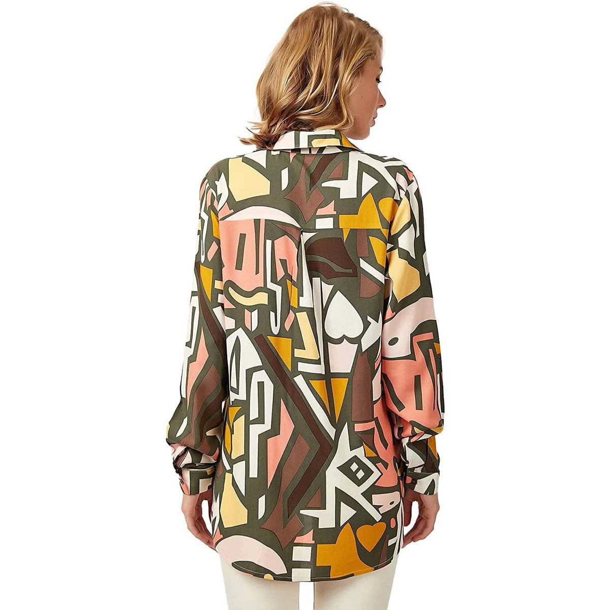 Casual Long Sleeve Button Down Shirts Tops Women's Tops - Tophatter Daily Deals