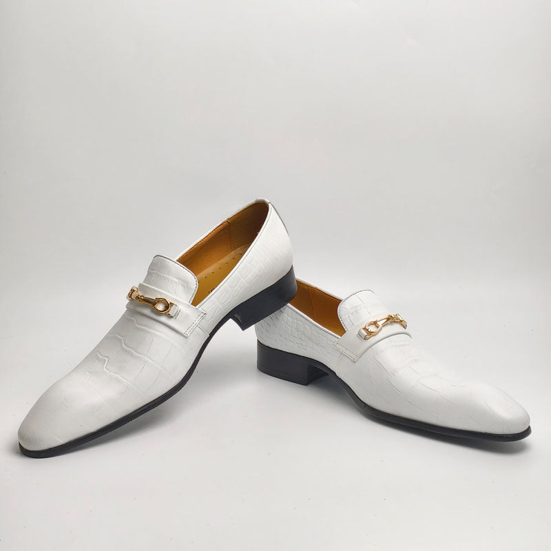 Casual Men Daily Wear Comfortable Office White Party Loafers Men Dresses Shoes - Tophatter Daily Deals