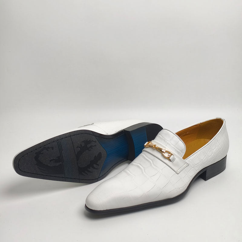 Casual Men Daily Wear Comfortable Office White Party Loafers Men Dresses Shoes - Tophatter Daily Deals