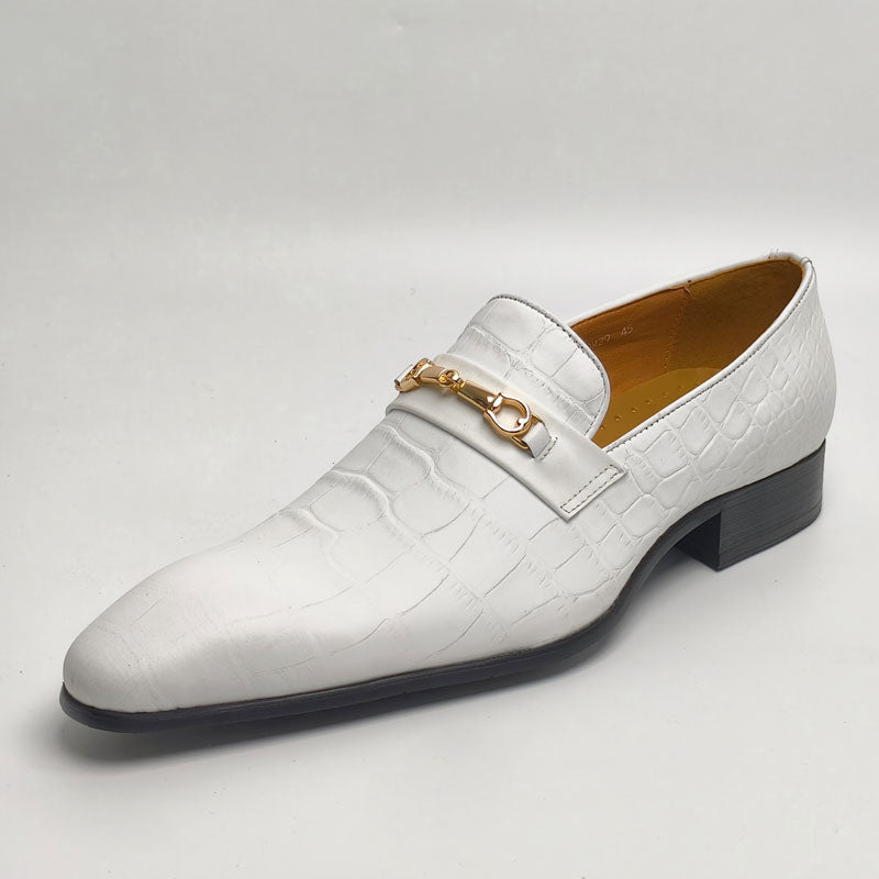 Casual Men Daily Wear Comfortable Office White Party Loafers Men Dresses Shoes - Tophatter Daily Deals