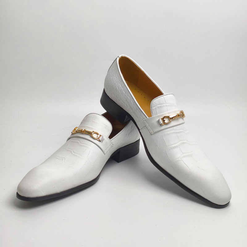 Casual Men Daily Wear Comfortable Office White Party Loafers White Men Dresses Shoes - Tophatter Daily Deals