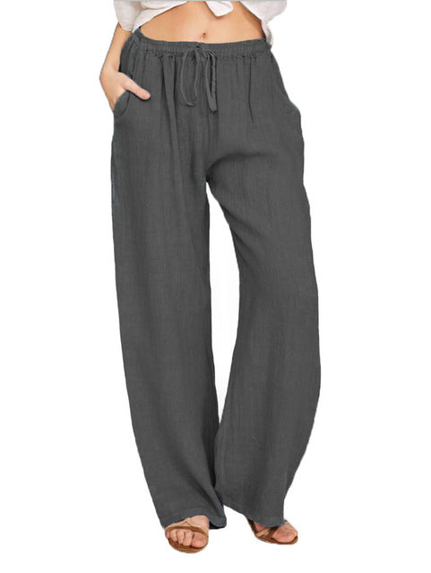 Casual Pants Female Loose Pants Dark Grey Jumpsuits & Pants - Tophatter Daily Deals