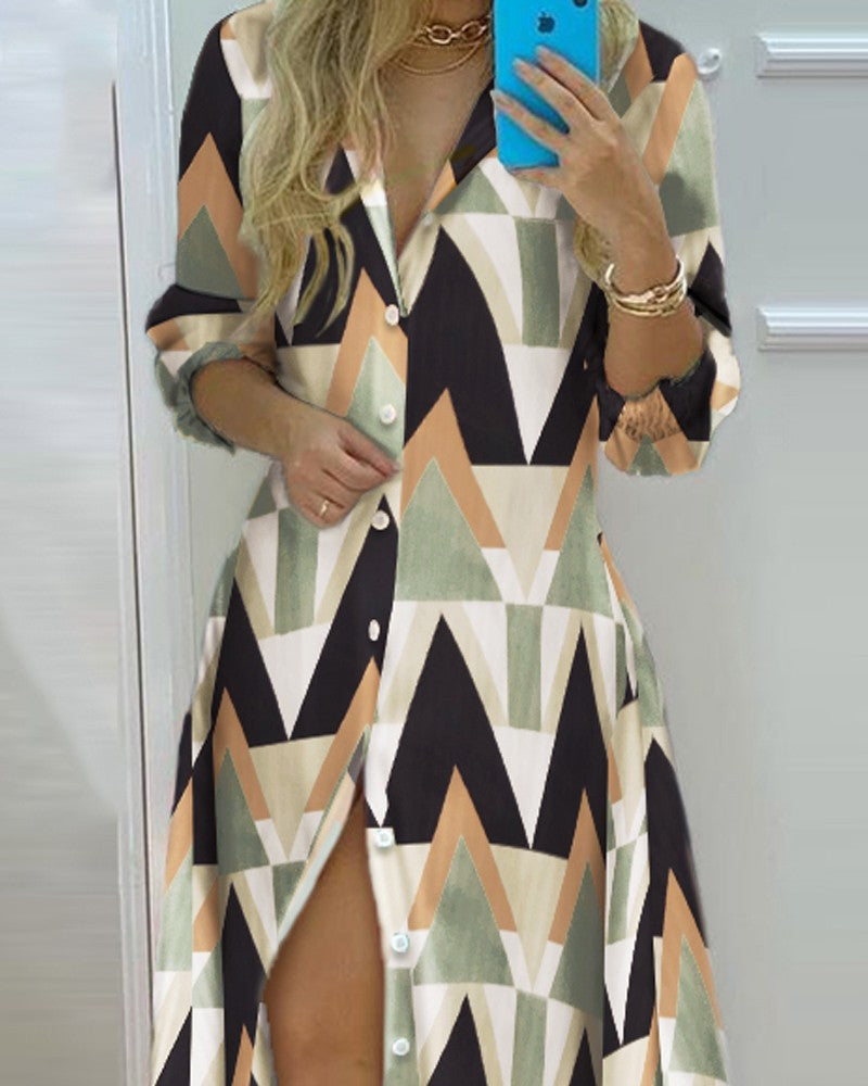 Casual Shirt Dress Maxi Dresses - Tophatter Daily Deals