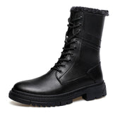 Casual Shoes Men's Genuine Leather Boots Black Boots - Tophatter Daily Deals