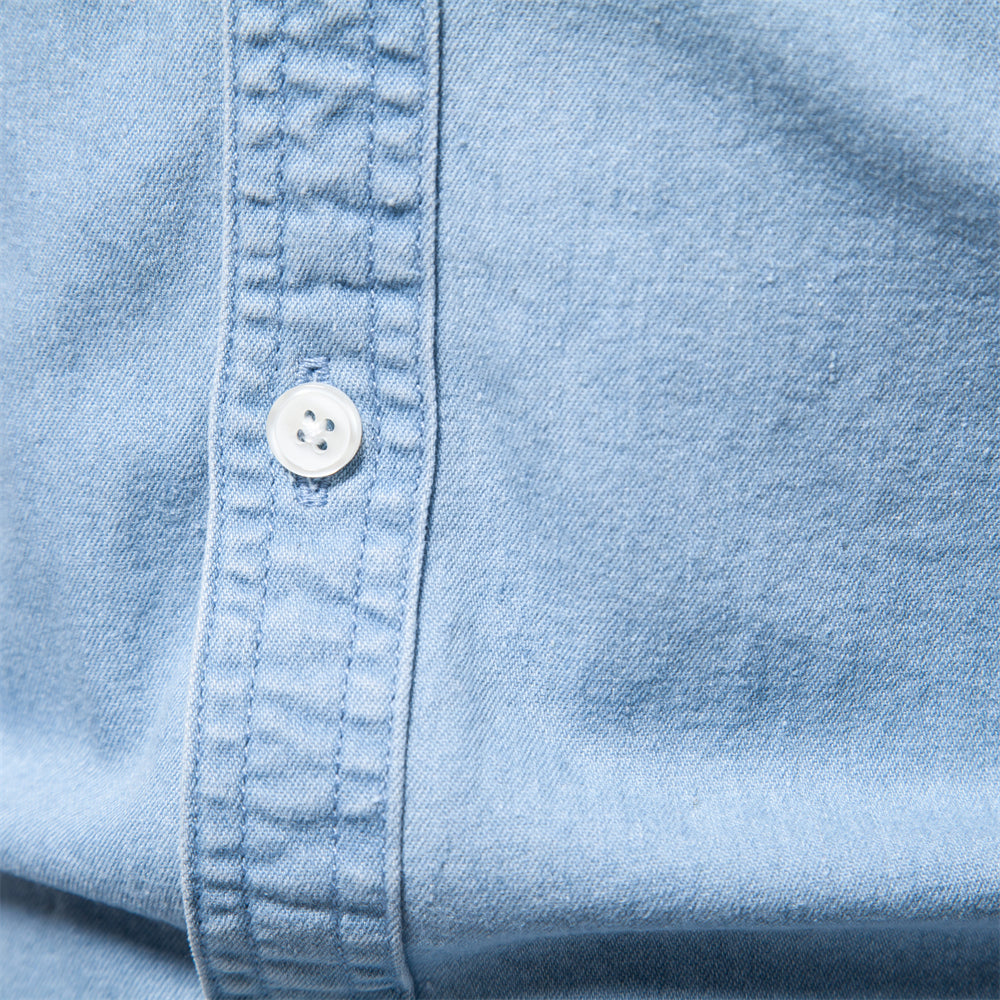Casual Social Design Double Pockets Slim Jeans Shirts Men's Shirts - Tophatter Daily Deals