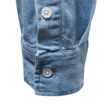 Casual Social Design Double Pockets Slim Jeans Shirts Men's Shirts - Tophatter Daily Deals
