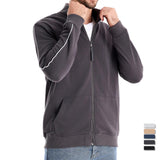 Casual Sport Cardigan Jacket Sweatshirt for Men Men Jackets - Tophatter Daily Deals