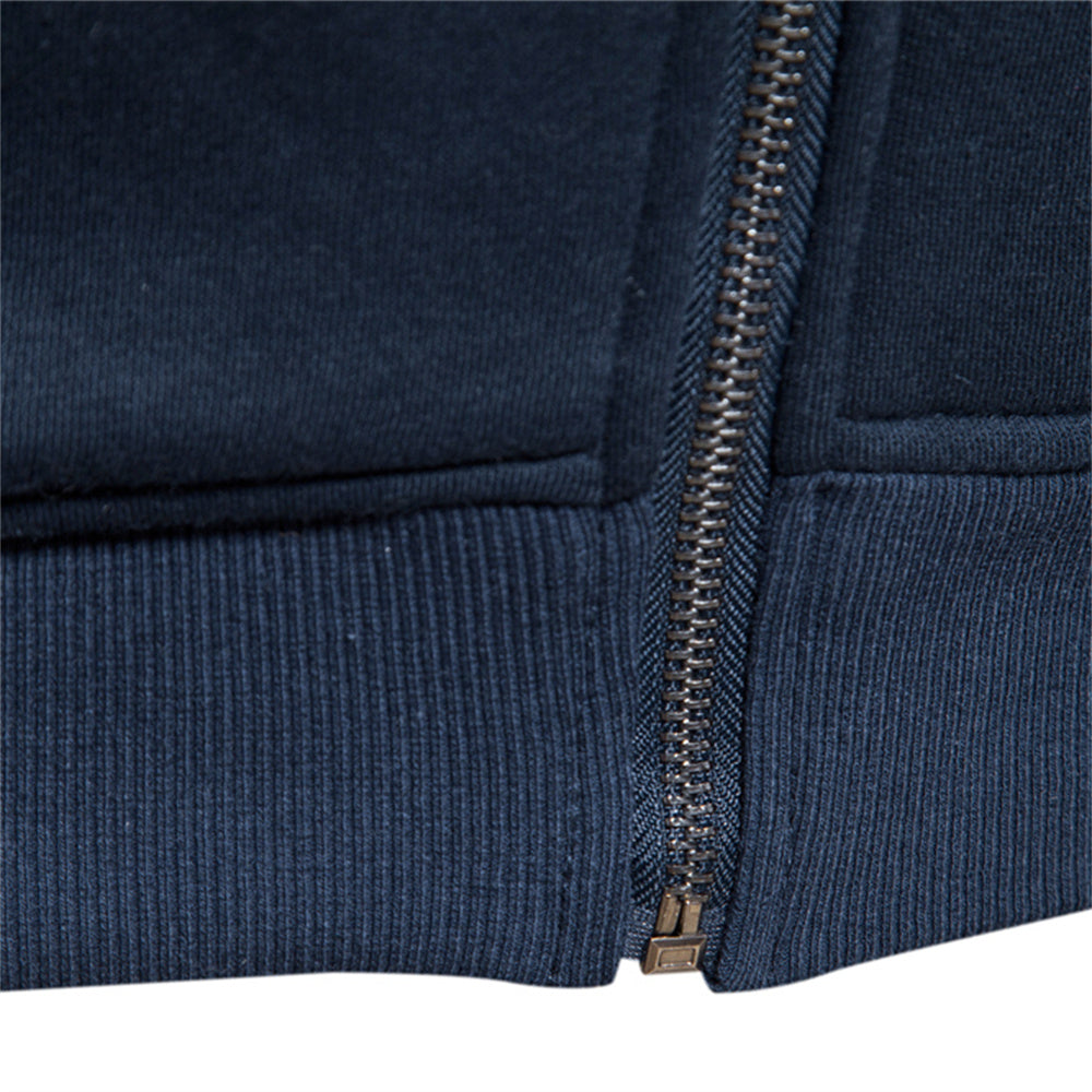 Casual Sport Cardigan Jacket Sweatshirt for Men Men Jackets - Tophatter Daily Deals