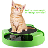 Cat Interactive Scratching Toy with Rotating Running Mouse Pet Supplies - Tophatter Daily Deals