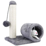 Cat Sisal Scratch Post Toy with Tunnel Pet Supplies - Tophatter Daily Deals