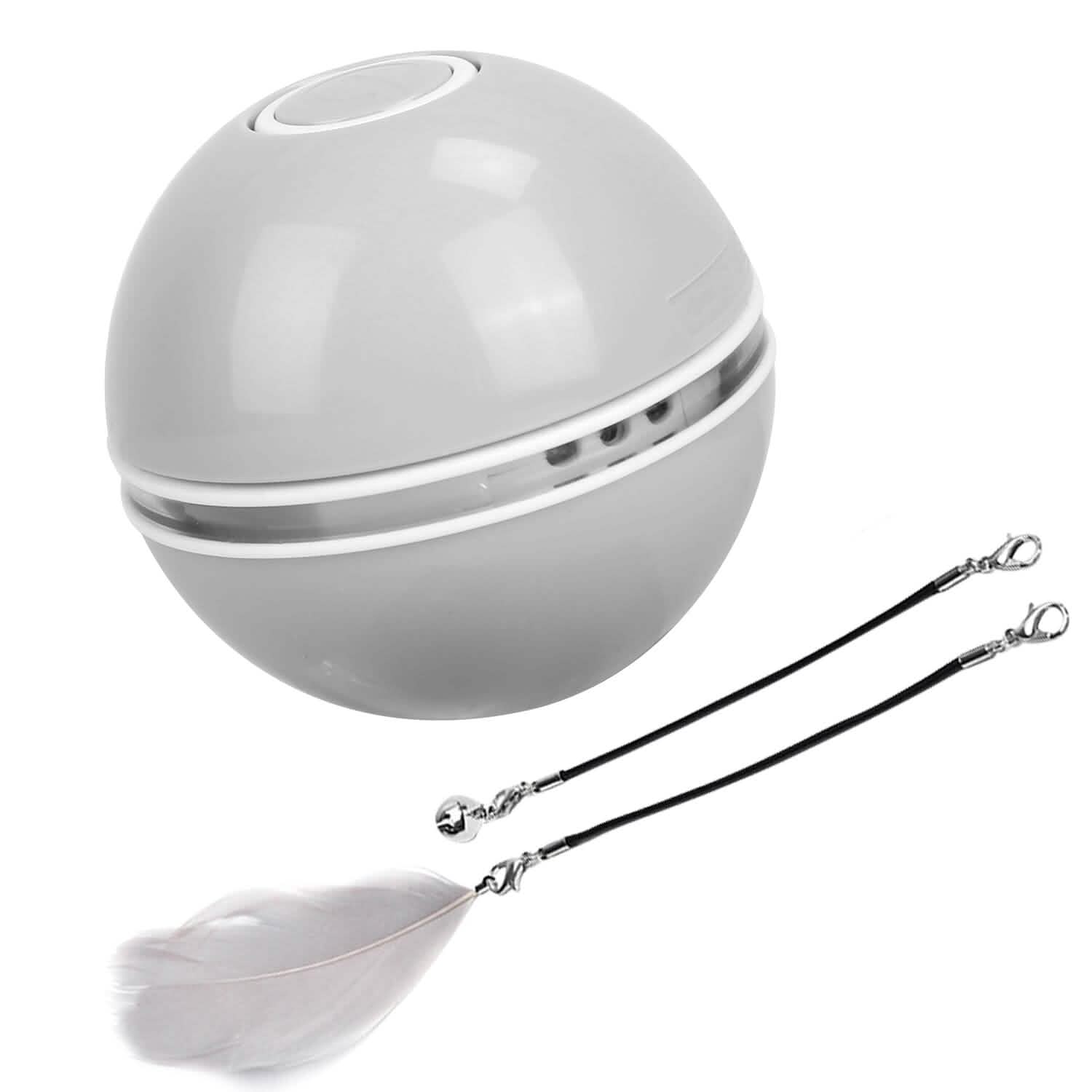 Cat Teaser Ball Automatic Self Rotating Interactive Cat Motion Exercise Toy Pet Supplies - Tophatter Daily Deals