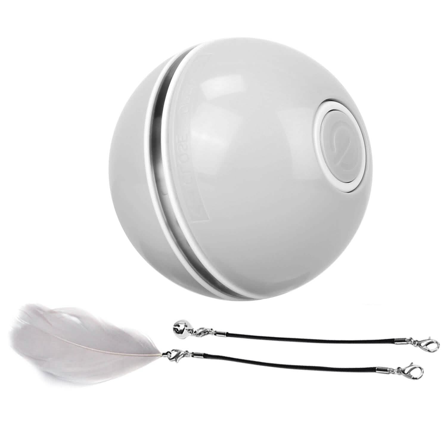 Cat Teaser Ball Automatic Self Rotating Interactive Cat Motion Exercise Toy Pet Supplies - Tophatter Daily Deals