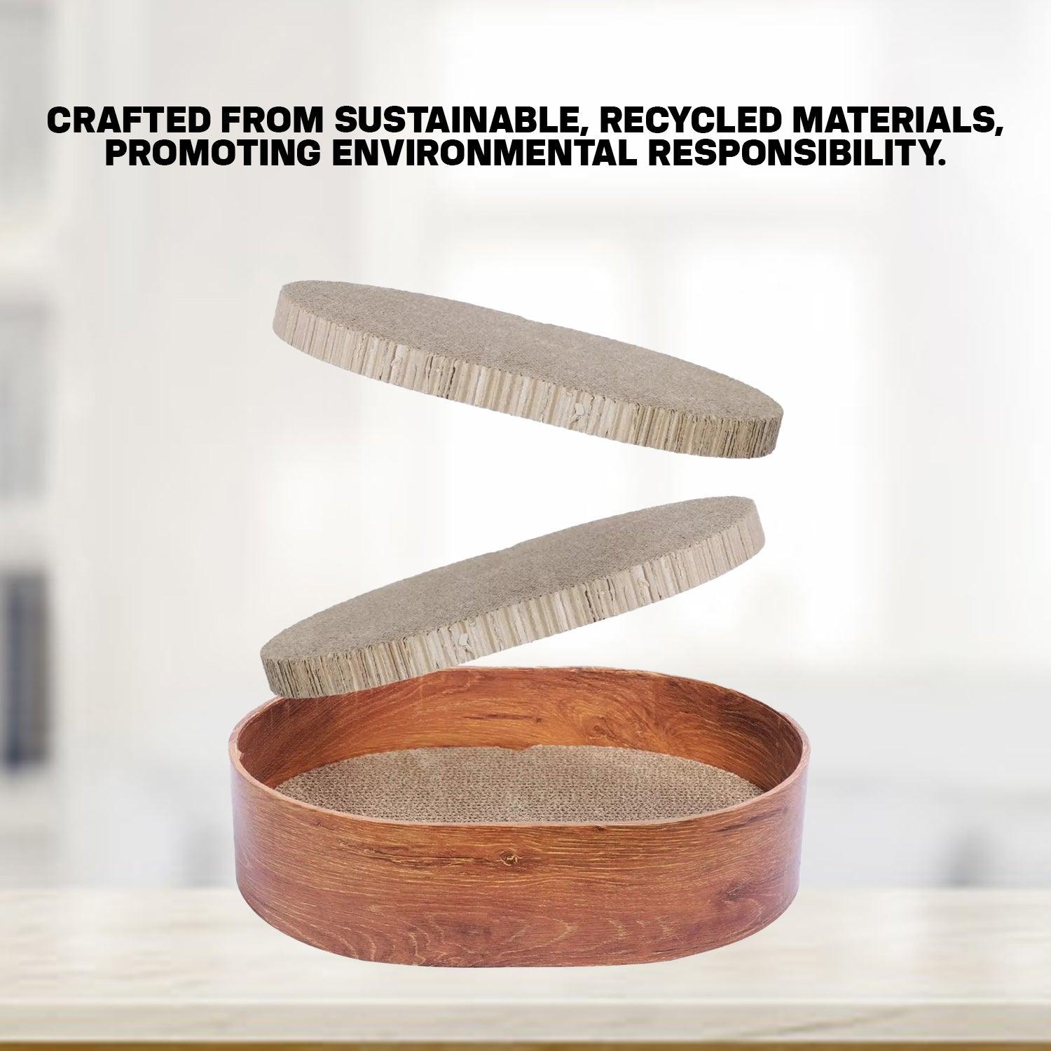 Cat Scratching Cardboard - 3 Replacacle board Corrugated Cardboard Scratch Pad Pet Products - Tophatter Daily Deals