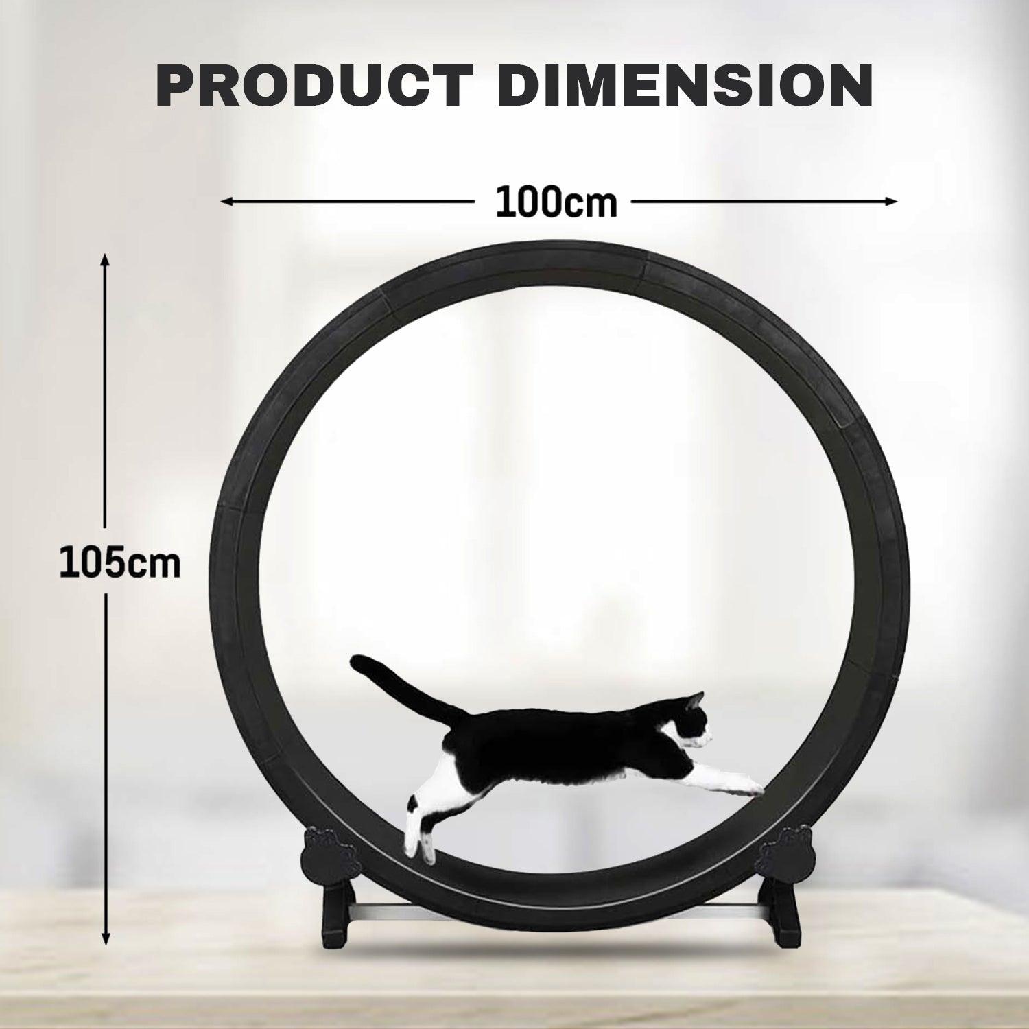 Cat Wheel Exercise - 7th Gen Cat Treadmill Cat Running Wheel Silent Movement Cat Toy Pet Products - Tophatter Daily Deals
