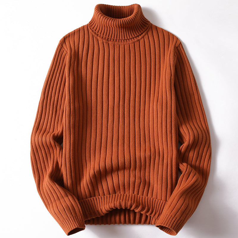 Warm Men Women Turtleneck Sweater - Slim Ribbed Knit Yellow maroon 3D Changing Face Moving Picture Frame - Tophatter Daily Deals