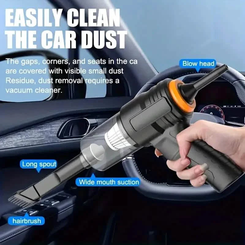 3-in-1 Portable Handheld Vacuum – Rechargeable, Suction & Blower, Mini for Car & Home Home Improvement - Tophatter Daily Deals