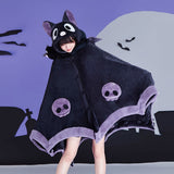 Bat Hooded Wearable Blanket with Detachable Nose Halloween - Tophatter Daily Deals