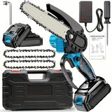 6-inch Cordless Mini Chainsaw – Handheld Electric, Lightweight, Battery-Powered Home Improvement - Tophatter Daily Deals