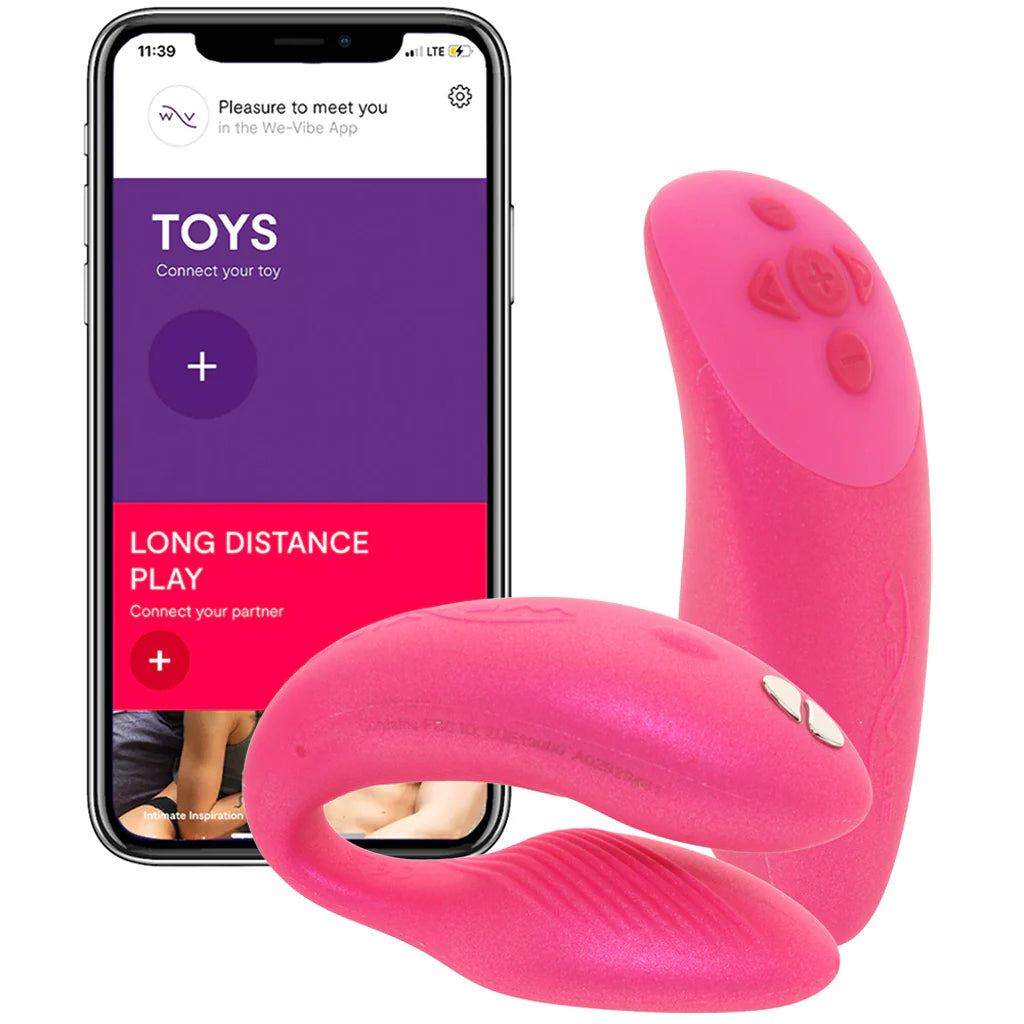 We-Vibe Chorus Couples Vibrator in Cosmic Pink - Tophatter's Adult Products Vibrators > Wearable & Panty Vibrators - Tophatter Daily Deals