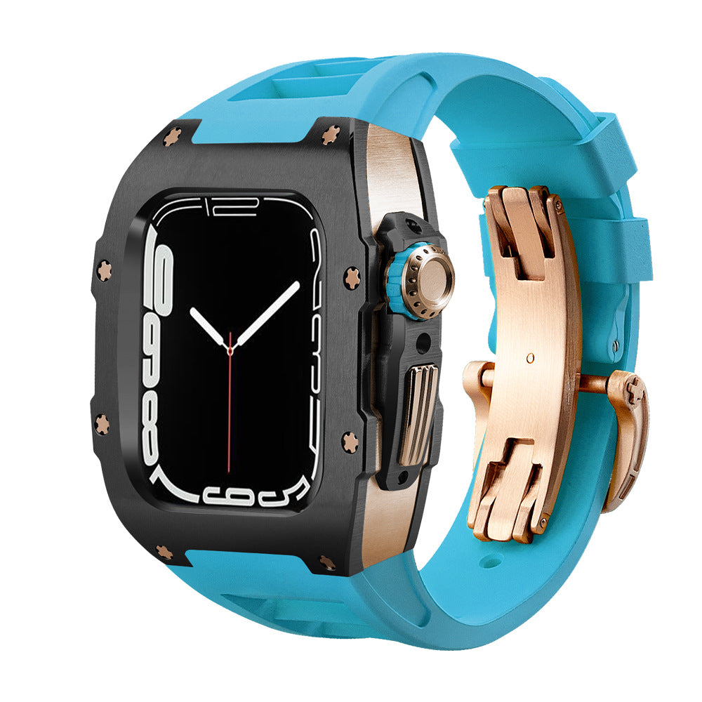 Alloy Modified Watch Protective Case Blue black 0 - Tophatter Daily Deals