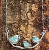 Artificial Turquoise Silver-Plated Necklace Necklaces - Tophatter Daily Deals
