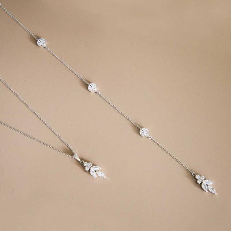 Back Chain Body Chain Bridal Jewelry Simple 0 - Tophatter Daily Deals