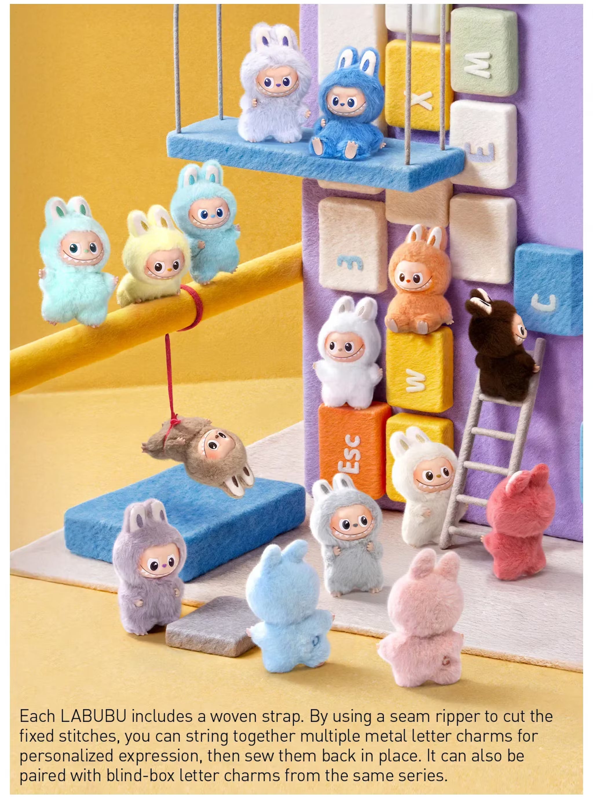 Genuine POP MART Labubu - THE MONSTERS PIN FOR LOVE SERIES - Vinyl Plush Pendant Blind Box (A-M) Mythical - Tophatter Daily Deals