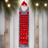 Santa Gnome Christmas Advent Calendar | Fabric 24-Pocket Hanging Gonk Calendar Advent Calendar - Tophatter Daily Deals