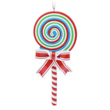 Lollipop Christmas Bauble | Candy Cane Lolly Christmas Tree Ornament - 16cm Baubles - Tophatter Daily Deals