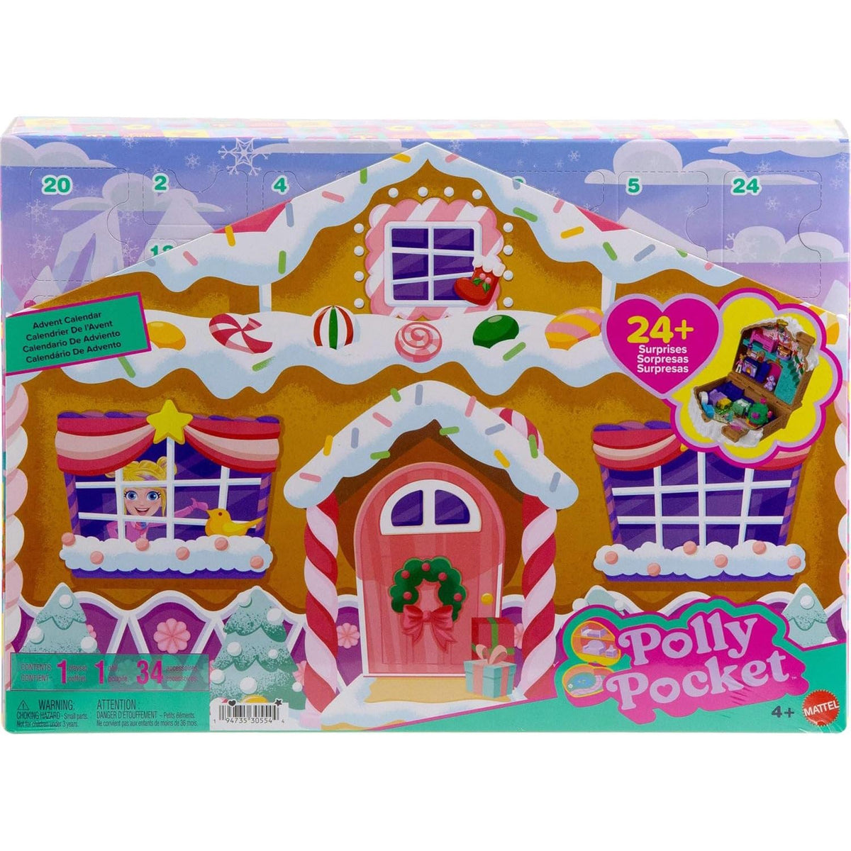 Polly Pocket Christmas Advent Calendar | Micro Polly Pocket Doll Advent Calendar Advent Calendar - Tophatter Daily Deals