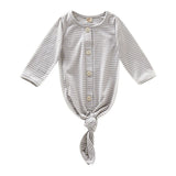 Baby's Solid Color Long Sleeve Sleeping Bag Grey 70cm 0 - Tophatter Daily Deals