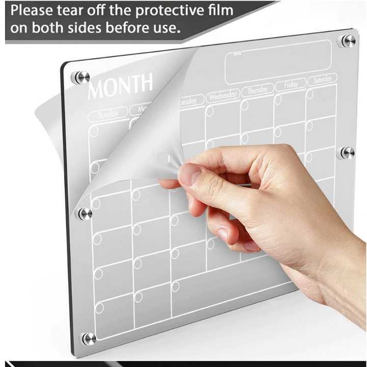 Acrylic Message Board Note Board Exhibition Board 0 - Tophatter Daily Deals