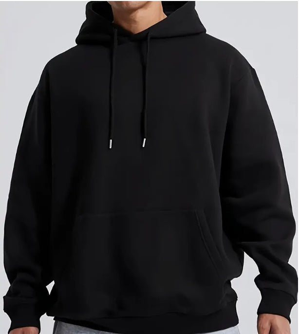 Oversized Men's Hooded Jumper - Relaxed Fit, Casual Black 3D Changing Face Moving Picture Frame - Tophatter Daily Deals