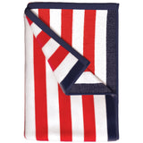 Oversized Striped Border Cabana Beach Towel - Santa Cruz Bath - Tophatter Daily Deals