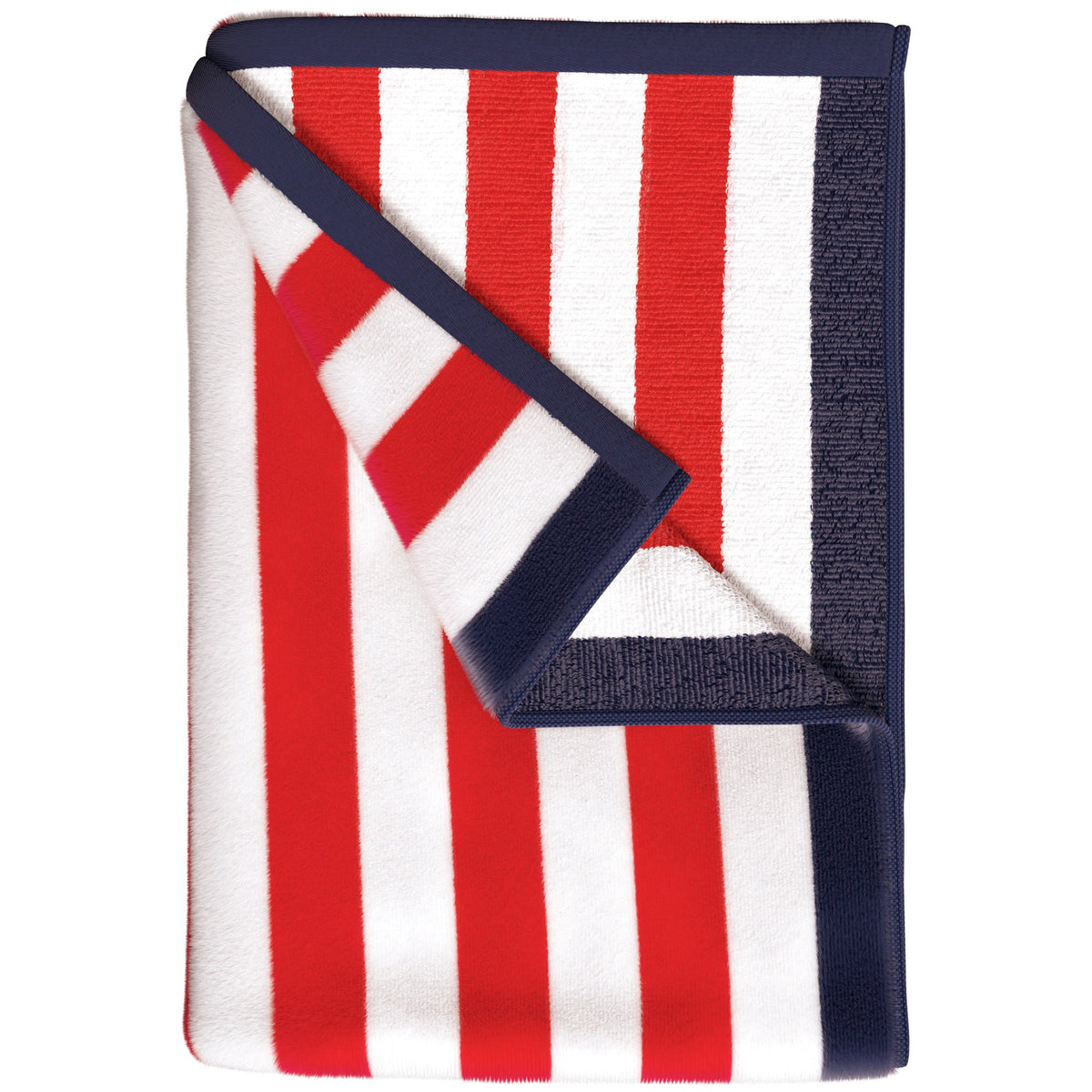 Oversized Striped Border Cabana Beach Towel - Santa Cruz Bath - Tophatter Daily Deals