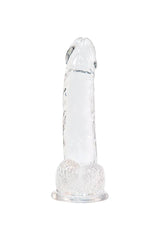 Crystal Addiction - Clear Realistic Dildo with Balls - 8 Inches Sex Toy - Tophatter Daily Deals