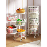 360 Degree Rotating Kitchen Multifunctional Round Vegetable Shelf 0 - Tophatter Daily Deals