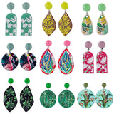 3d Printing Plant Flowers And Animals Doodle Earrings 0 - Tophatter Daily Deals