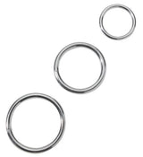 Metal C Ring Set – Slim Metal Cock and Ball Rings Set > Cock Ring > Metal - Tophatter Daily Deals