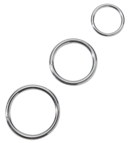 Metal C Ring Set – Slim Metal Cock and Ball Rings Set > Cock Ring > Metal - Tophatter Daily Deals