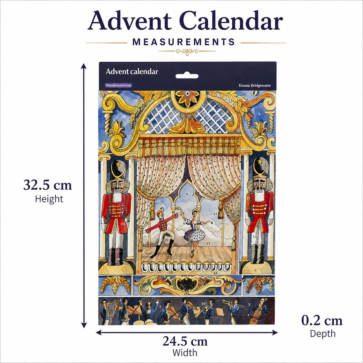Emma Bridgewater Nutcracker Traditional Christmas Picture Advent Calendar Advent Calendar - Tophatter Daily Deals