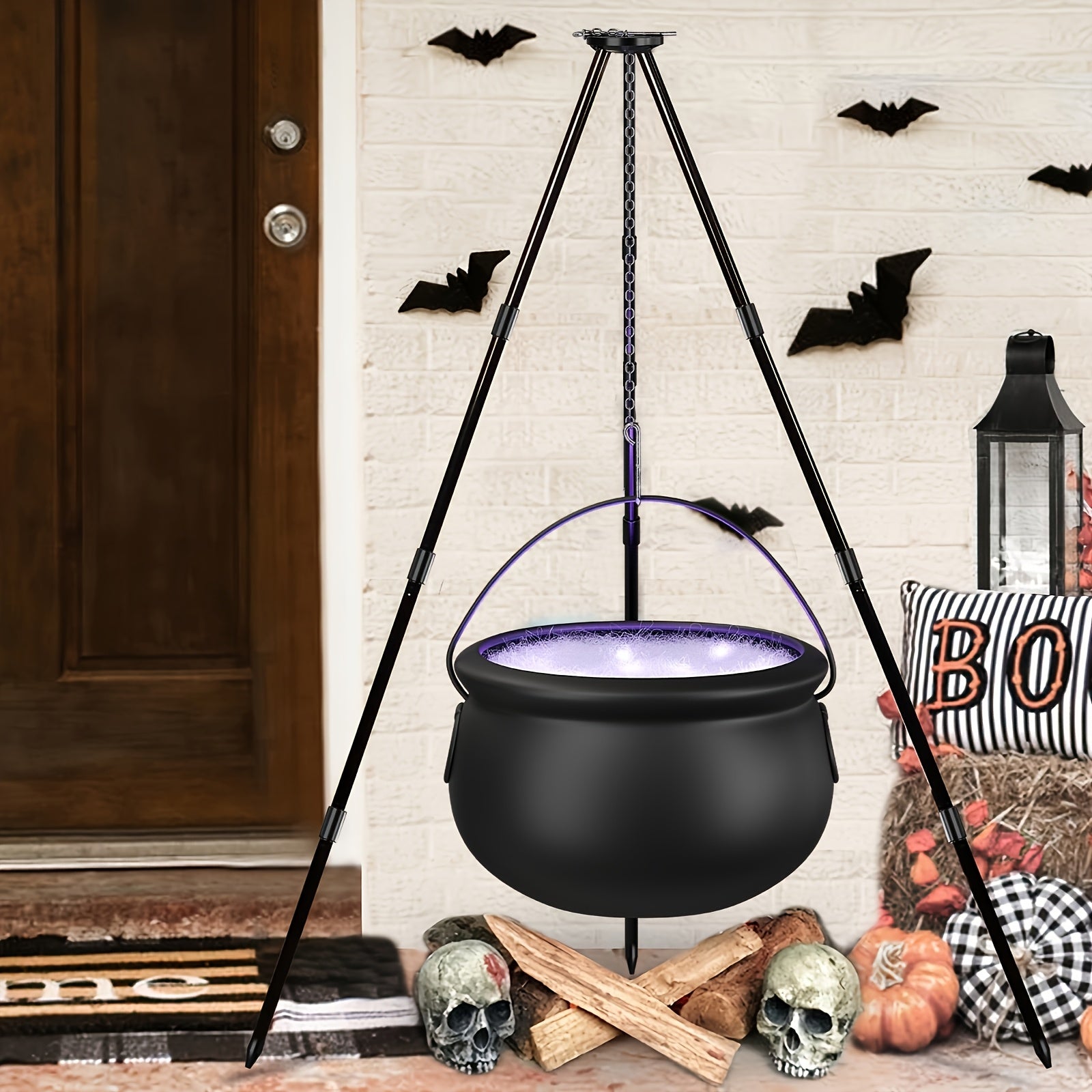 Patio Halloween Witch Cauldron Set Halloween - Tophatter Daily Deals