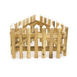 Christmas Miniature Wooden Fence Decoration | Snow Topped Mini Picket Fence | Christmas Tree Xmas Decoration Tree Skirt - Tophatter Daily Deals